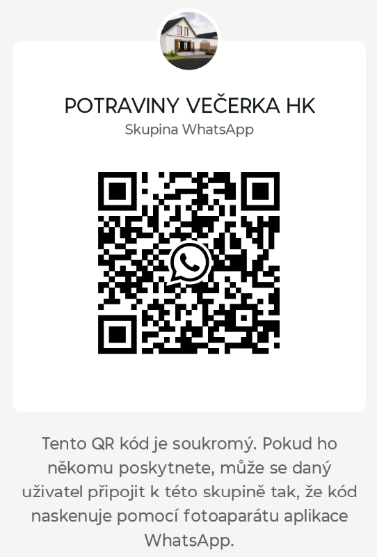 QR kód WhatsAppové skupiny